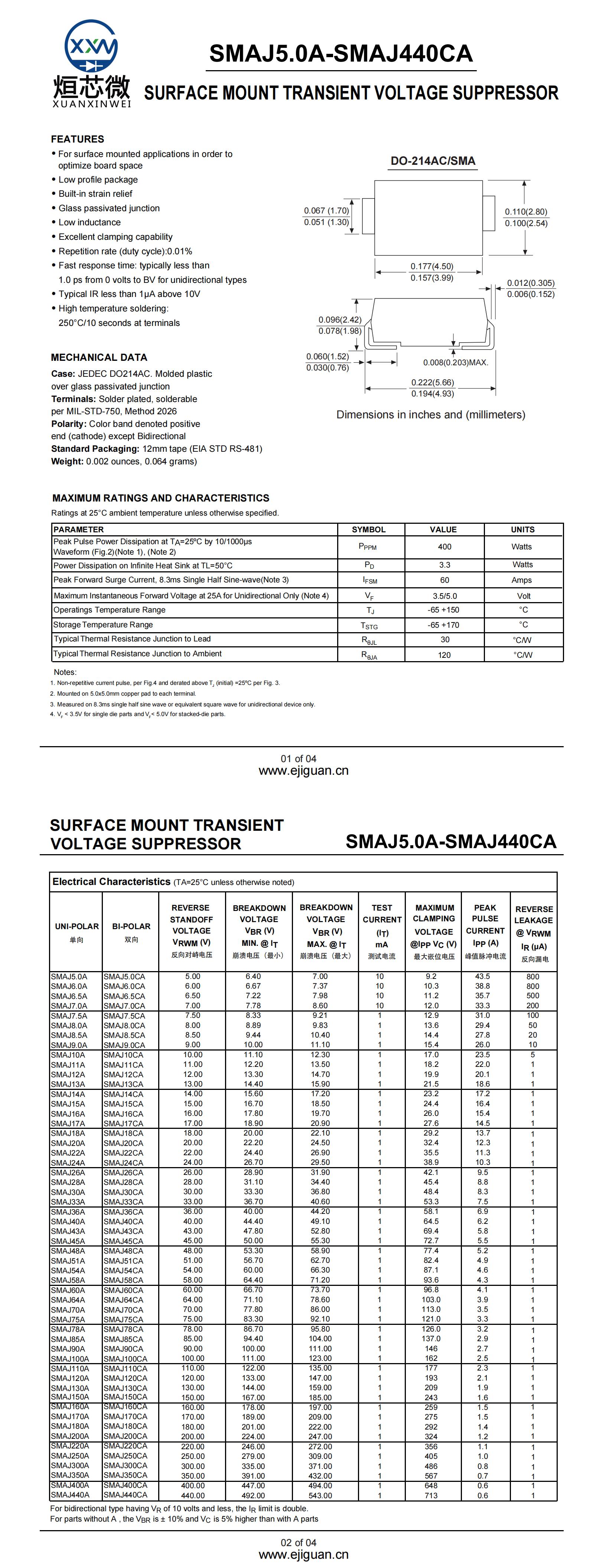 SMAJ10A